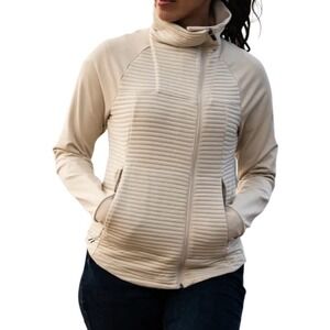 5.11 Tactical XS Chrystal Hybrid‎ Beige Ivory Quilted Full Zip Jacket Outdoor